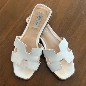Steven by Steve Madden Cream Slide Sandals